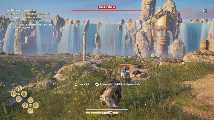 Twoim zadaniem będzie ogłuszenie 2 rebeliantów oraz uwolnieniu ich z władzy Persefony, aby to zrobić musisz dostać się do obozu wroga i wybrać 3 słabe ofiary - Władza to rozkosz - Solucja Los Atlantydy w AC Odyssey - Assassins Creed Odyssey - poradnik do gry