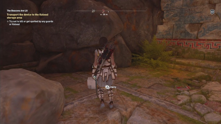 To zadanie polega na przeniesieniu przedmiotu do Palace of the Kolossi - Władza to rozkosz - Solucja Los Atlantydy w AC Odyssey - Assassins Creed Odyssey - poradnik do gry