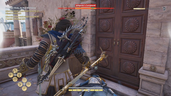 W lokacji Iphigenias Compound również musisz uwolnić zniewolonych przeciwników - Uwolnij ich umysł, a pójdą za nimi inni - Solucja Los Atlantydy w AC Odyssey - Assassins Creed Odyssey - poradnik do gry