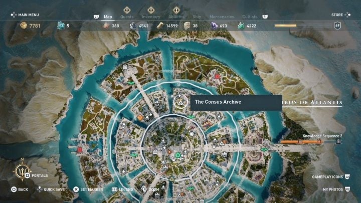 Aby ukończyć tę misję musisz zdobyć trzy poziomy wiedzy Isu - Mądrość Starożytnych - Solucja Los Atlantydy w AC Odyssey - Assassins Creed Odyssey - poradnik do gry