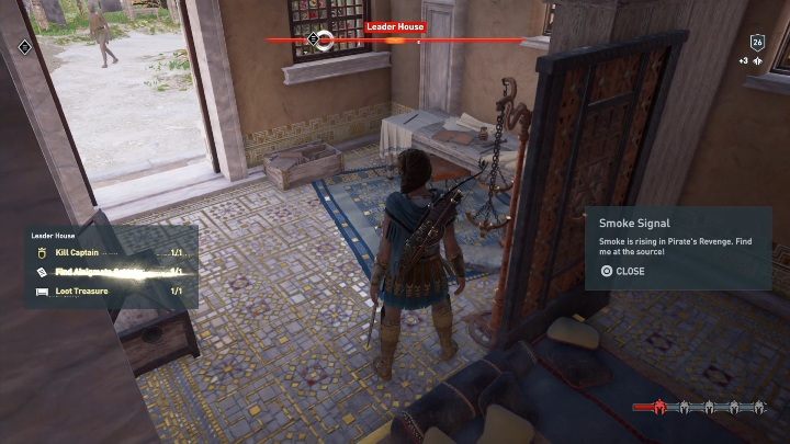 Lokalizacja enigmatycznego Ostrakonu: Udaj się do Leader House (Domu Lidera) - Enigmatyczne ostrakony - Wyspa Piratów - Assassins Creed Odyssey - poradnik do gry