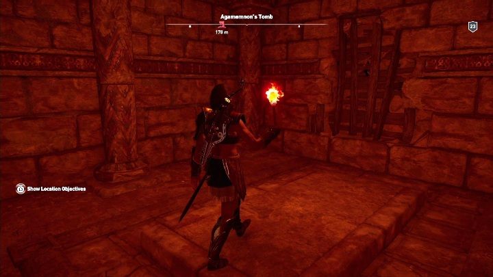 Solucja: Wejdź do środka, po lewej stronie pomieszczenia zobaczysz przejście dalej - Grobowce w Argolis - Assassins Creed Odyssey - poradnik do gry