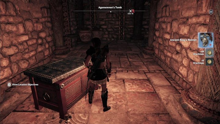 W kolejnym pomieszczeniu znajdziesz skrzynie - Grobowce w Argolis - Assassins Creed Odyssey - poradnik do gry