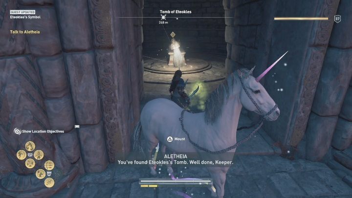 W grobowcu Eteoklesa również czeka na ciebie Aletheia - Trzy pogrzebane symbole - Assassins Creed Odyssey - poradnik do gry