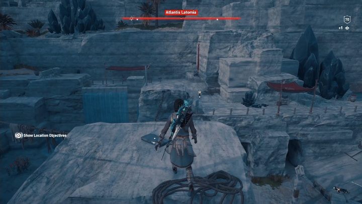 Lokalizacja enigmatycznego Ostrakonu: W Atlantis Latiomia / Atlantydzkiej Latomi znajdziesz pierwszy element ostrakonu - Wyrok na Atlantydę | Enigmatyczne ostrakony | Los Atlantydy DLC - Assassins Creed Odyssey - poradnik do gry