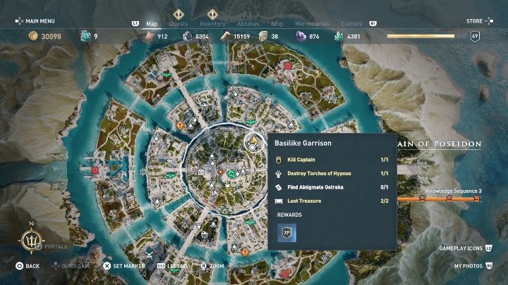 W lokacji Royal Mountain of Poseidon / Królewskie wzgórze Posejdona znajdziesz jeden Enigmatyczny Ostrakon - Wyrok na Atlantydę | Enigmatyczne ostrakony | Los Atlantydy DLC - Assassins Creed Odyssey - poradnik do gry