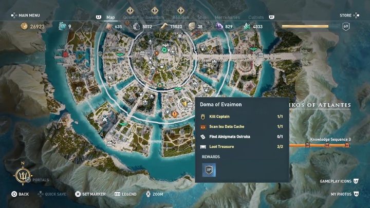 W lokacji Oikos of Atlantis / Atlantydzki Oikos znajdziesz Enigmatyczny Ostrakon - Wyrok na Atlantydę | Enigmatyczne ostrakony | Los Atlantydy DLC - Assassins Creed Odyssey - poradnik do gry