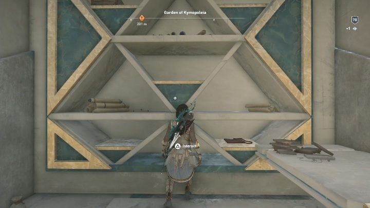 Rozwiązanie zagadki enigmatycznego Ostrakonu: Rozwiązanie zagadki znajdziesz w Garden of Kymopoleia/Ogrodzie Kymopolei, na regale - Wyrok na Atlantydę | Enigmatyczne ostrakony | Los Atlantydy DLC - Assassins Creed Odyssey - poradnik do gry