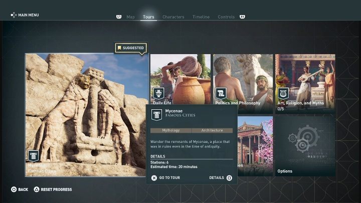 Wycieczki te różnią się czasem trwania, ilością stacji i oczywiście regionem - Assassins Creed Odyssey Discovery Tour Starożytna Grecja - Assassins Creed Odyssey - poradnik do gry