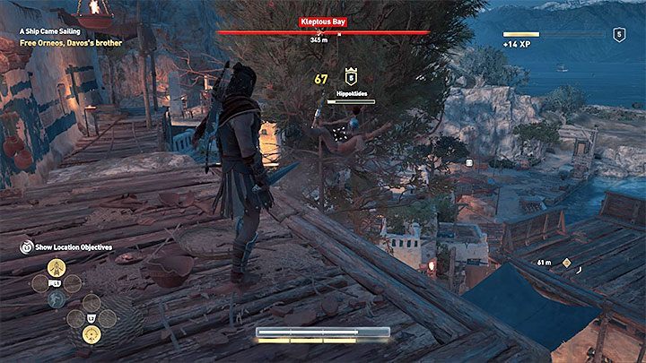 Druga świetna umiejętność o charakterze ofensywnym to Spartański kopniak (Sparta Kick), który odrzuca wroga i zadaje mu zwiększone obrażenia wojownika - Walka i bitwy w Assassins Creed Odyssey - Assassins Creed Odyssey - poradnik do gry