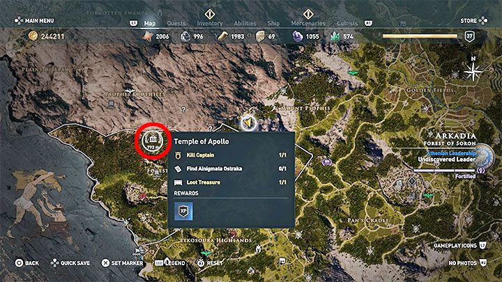 1 - Enigmatyczne ostrakony - Arkadia - Assassins Creed Odyssey - poradnik do gry