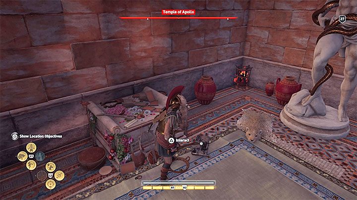 Lokalizacja enigmatycznego Ostrakonu: Odwiedź lokację Świątynia Apolla (Temple of Apollo) na zachodnim krańcu regionu - Enigmatyczne ostrakony - Arkadia - Assassins Creed Odyssey - poradnik do gry
