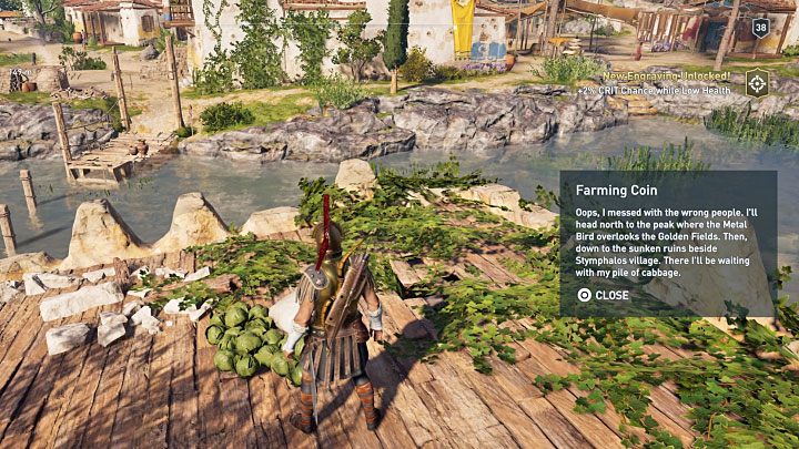 W sąsiedztwie wioski znajdują się częściowo zalane ruiny z obrazka 1 - Enigmatyczne ostrakony - Arkadia - Assassins Creed Odyssey - poradnik do gry