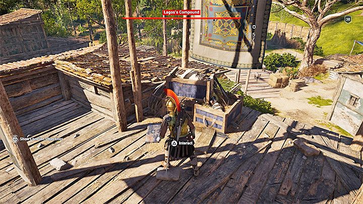 Lokalizacja enigmatycznego Ostrakonu: Odwiedź Posiadłość Lagosa (Lagoss Compound) w centralnej części Arkadii - Enigmatyczne ostrakony - Arkadia - Assassins Creed Odyssey - poradnik do gry