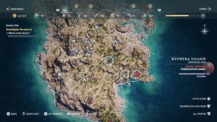 Start misji: Porozmawiaj z Dioną - Zadania poboczne na Wyspie Kithira - Assassins Creed Odyssey - poradnik do gry