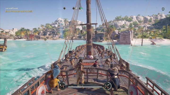 Kolejną częścią zadania będzie odwiezienie kapitana na wyspę - Wyspy piratów - Misje poboczne w Assassins Creed Odyssey - Assassins Creed Odyssey - poradnik do gry