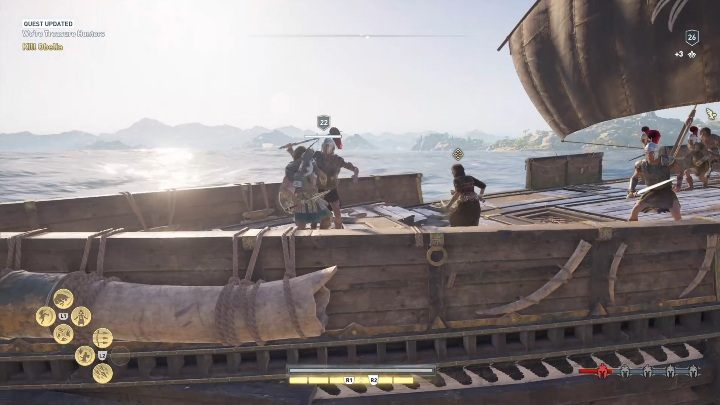 Po wydobyciu skarbu zaniesiesz go kobiecie na statek - Wyspy piratów - Misje poboczne w Assassins Creed Odyssey - Assassins Creed Odyssey - poradnik do gry