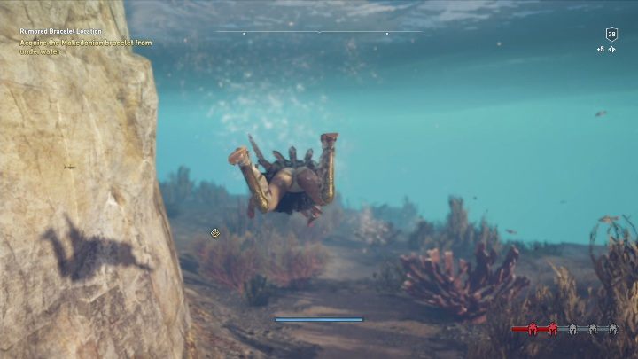 Gdy dojdziesz do tego punktu rozejrzyj się po okolicy i przyglądaj się obiektom, które są zaznaczone lupą - Wyspy piratów - Misje poboczne w Assassins Creed Odyssey - Assassins Creed Odyssey - poradnik do gry