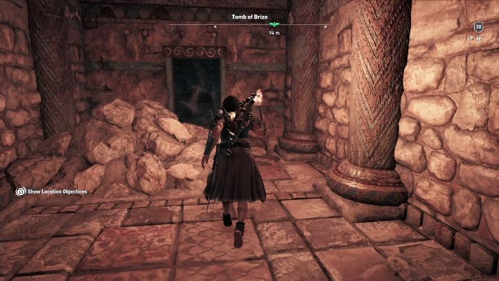 Podążając dalej ścieżką trafisz na przejście założone pajęczyną - Grobowce na Wyspach Srebrnych - Assassins Creed Odyssey - poradnik do gry