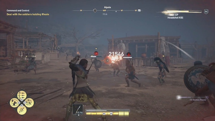 Twoim kolejnym zadaniem będzie udanie się na miejsce, w którym żołnierze próbują zabić kobietę - Dwa ostrza przeciwko ciemności - Solucja Assasins Creed Odyssey - Assassins Creed Odyssey - poradnik do gry