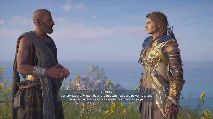 Z mężczyzną udaj się na wzgórze - Ostatni mędrzec i Dym i gniew - Solucja Assasins Creed Odyssey - Assassins Creed Odyssey - poradnik do gry