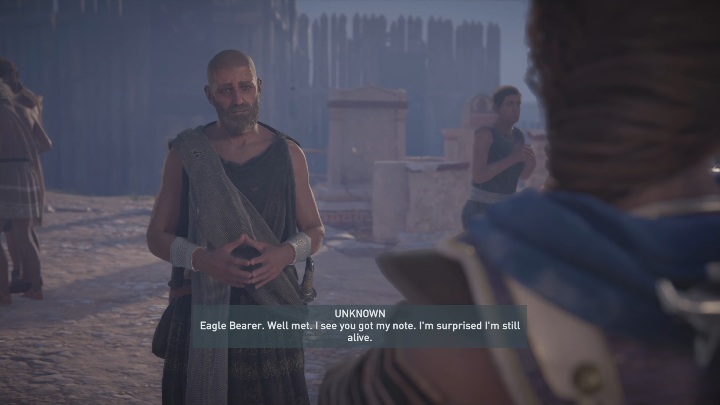 Na początku misji Ostatni mędrzec udasz się na cmentarz - Zakon Władzy - zabójstwa w Dziedzictwo pierwszego ostrza DLC - Assassins Creed Odyssey - poradnik do gry