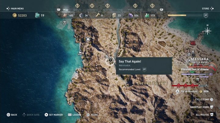 Start misji: Porozmawiaj z mężczyzną - Zadania poboczne w Messara - Assassins Creed Odyssey - poradnik do gry