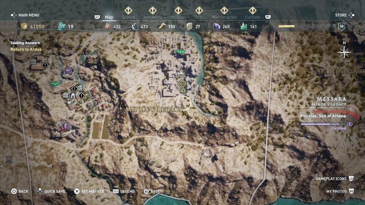 Start misji: Ukończ misje Minotaury i ludzie - Zadania poboczne w Messara - Assassins Creed Odyssey - poradnik do gry