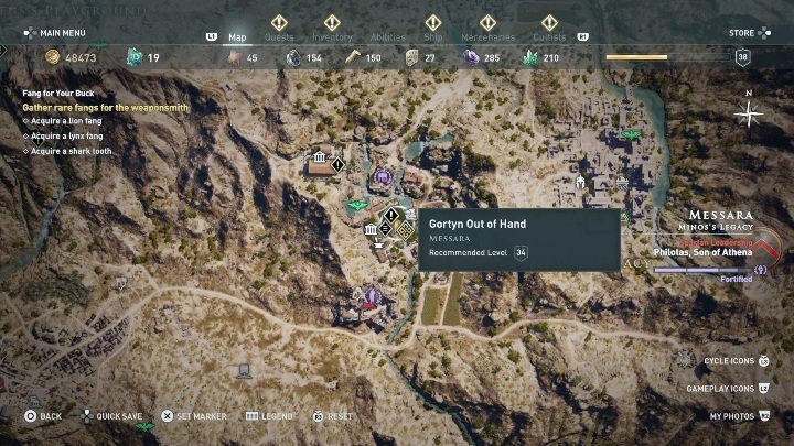 Start misji: Porozmawiaj z Ptolemeuszem - Zadania poboczne w Messara - Assassins Creed Odyssey - poradnik do gry