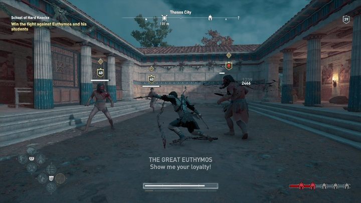 Misja Twarda szkoła (School of Hard Knocks) polega na stoczeniu kilku potyczek na terenie szkoły - Zadania poboczne na Wyspach wulkanicznych - Assassins Creed Odyssey - poradnik do gry