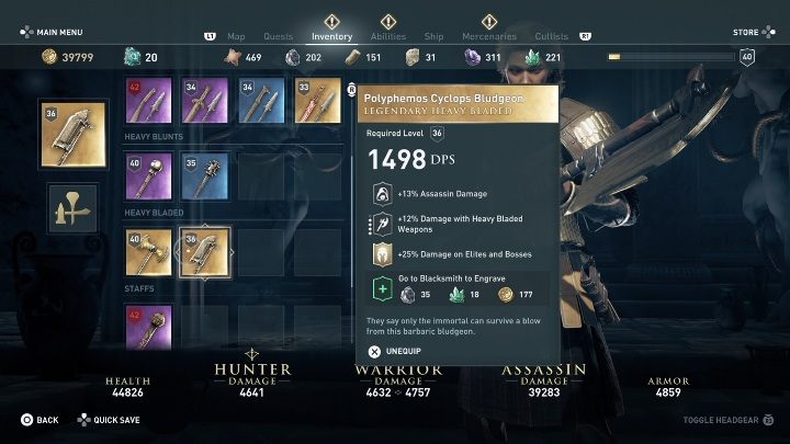 Po zabiciu bestii misja zakończy się, a ty dostaniesz punkty doświadczenia oraz broń - Polyphemos Cyclops Bludgeon (Topór Cyklpa Polifema) - Cyklop - mityczne stworzenia w Assassins Creed Odyssey - Assassins Creed Odyssey - poradnik do gry