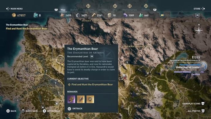 Lokalizacja: Elis - Dzik erymantejski w Elis - Polowanie na siedem bestii - Assassins Creed Odyssey - poradnik do gry