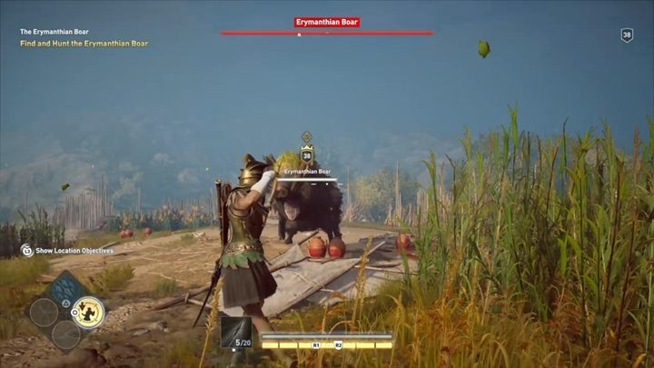 Opis: Pora zapolować na kolejnego legendarnego dzika - Dzik erymantejski w Elis - Polowanie na siedem bestii - Assassins Creed Odyssey - poradnik do gry