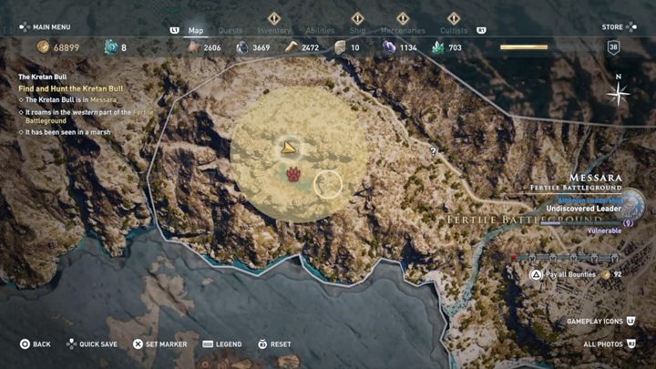 Lokalizacja: Mesara - Byk kreteński w Mesara - Polowanie na siedem bestii - Assassins Creed Odyssey - poradnik do gry