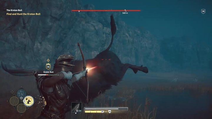 Twój wróg ma dość chaotyczne ataki i ciężko wyczuć, kiedy cię zaatakuje - Byk kreteński w Mesara - Polowanie na siedem bestii - Assassins Creed Odyssey - poradnik do gry