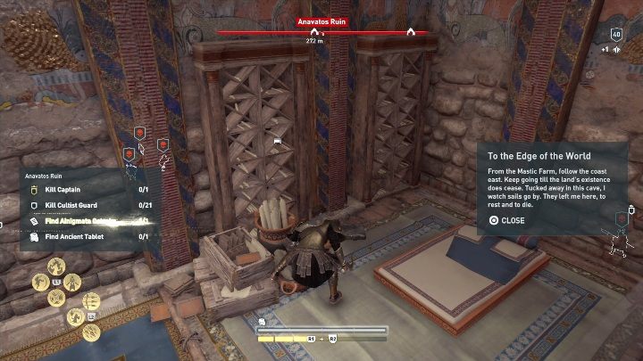 Lokalizacja enigmatycznego Ostrakonu: Udaj się do Ruin Anavatosa - Enigmatyczne ostrakony na Skamieniałych wyspach - Assassins Creed Odyssey - poradnik do gry