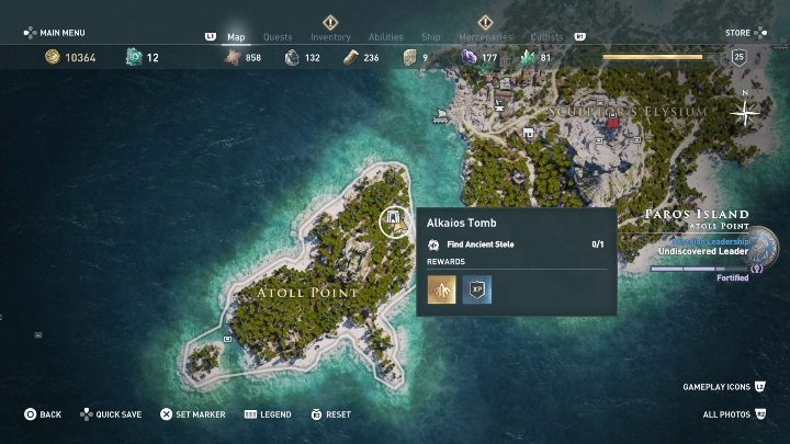 Lokalizacja grobowca: Paros, północna część lokacji - Grobowce w Paros - Assassins Creed Odyssey - poradnik do gry