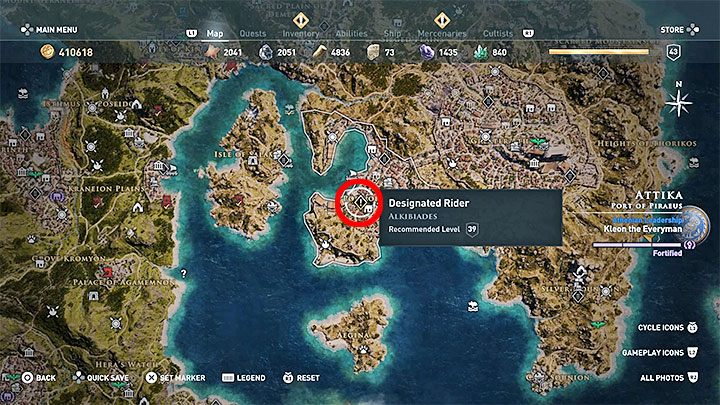 Po tym jak awansujesz dostatecznie w głównym wątku fabularnym pojawi się okazja do rozegrania kolejnych questów powiązanych z postacią Alkibiadesa - Alkibiades - Romanse w Assassins Creed Odyssey - Assassins Creed Odyssey - poradnik do gry