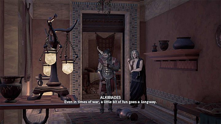 Z Alkibiadesem możesz ponownie spotkać się podczas rozgrywania ósmego rozdziału (epizodu) gry w Atenach - Alkibiades - Romanse w Assassins Creed Odyssey - Assassins Creed Odyssey - poradnik do gry