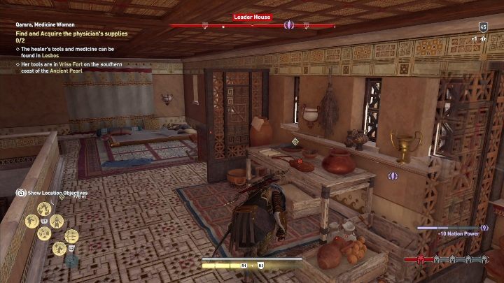 Opis: Żona rolnika potrzebuje przedmiotów, aby stworzyć leczniczą miksturę - Zadania poboczne na Lesbos - Assassins Creed Odyssey - poradnik do gry