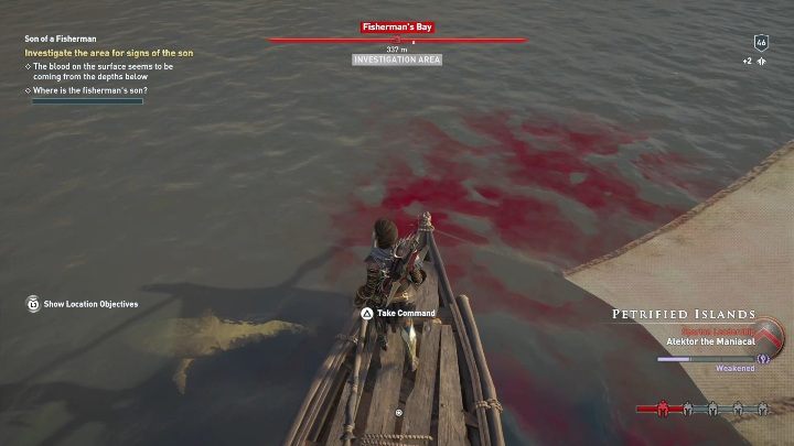 Opis: Po rozmowie z mężczyzną musisz udać się na środek zbiornika wodnego - Zadania poboczne na Lesbos - Assassins Creed Odyssey - poradnik do gry