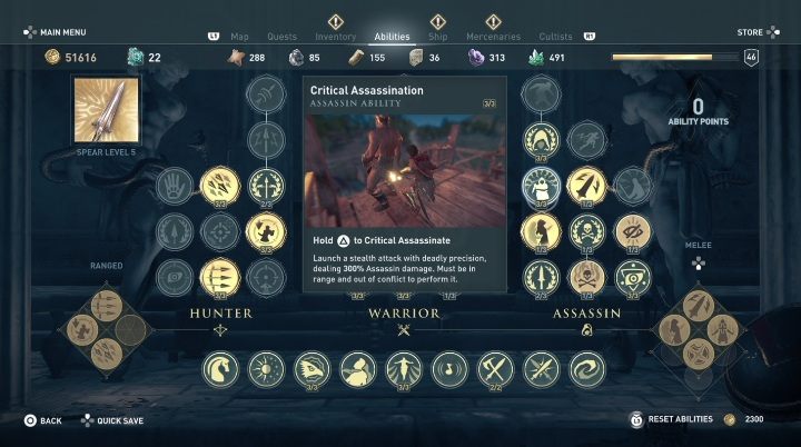Ta umiejętność zapewnia wykonanie śmiertelnego skrytobójstwa - Cichy Assassyn - dobry build w Assassins Creed Odyssey - Assassins Creed Odyssey - poradnik do gry
