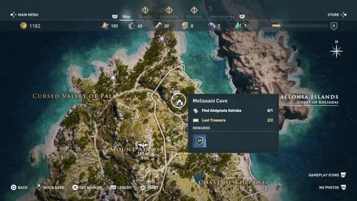 Lokacja enigmatycznego Ostrakonu: Jaskinia Melissani - Enigmatyczne Ostrakony na Wyspach Kefalońskich - Assassins Creed Odyssey - poradnik do gry