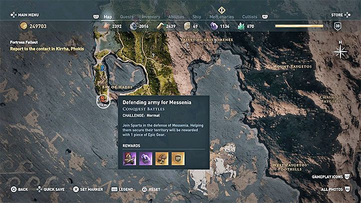 Dostateczne osłabieniewpływów nacji nad danym regionem odblokowuje możliwość rozegrania jednej z dwóch bitew trybu Podboju - możesz pomóc broniącej się nacji w utrzymaniu kontroli nad regionem lub atakującej nacji w przejęciu kontroli nad regionem - Kiedy wybieramy stronę w konflikcie Sparty i Aten w Assassins Creed Odyssey? - Assassins Creed Odyssey - poradnik do gry