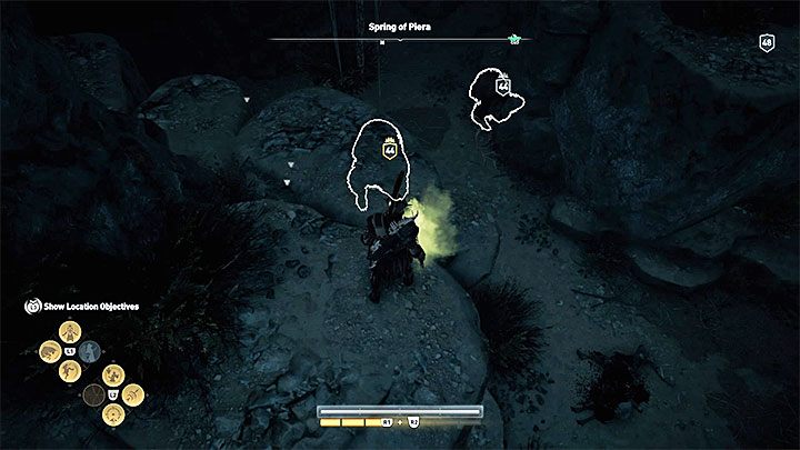 Po wejściu do jaskini wskocz do wody - Enigmatyczne ostrakony na Elis - Assassins Creed Odyssey - poradnik do gry