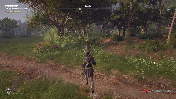 Opis: Na samym początku tej misji musisz pobiec w wyznaczone miejsce - Zadania poboczne w Lakonii - Assassins Creed Odyssey - poradnik do gry