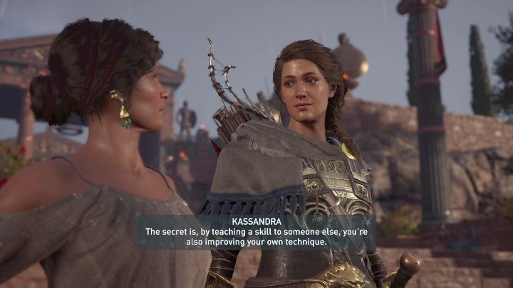 Aby zakończyć misję musisz porozmawiać z kobietą i udać się w wyznaczone miejsce - Zadania poboczne w Lakonii - Assassins Creed Odyssey - poradnik do gry
