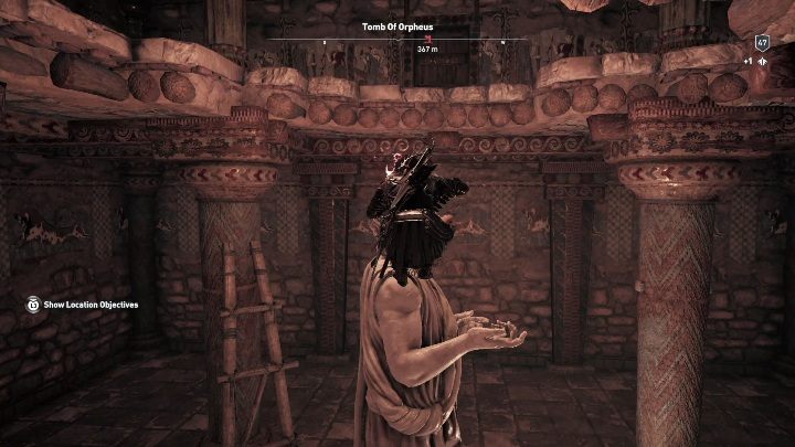 Solucja: Po wejściu do grobowca zobaczysz duży posąg - Grobowce na Skamieniałych wyspach - Assassins Creed Odyssey - poradnik do gry