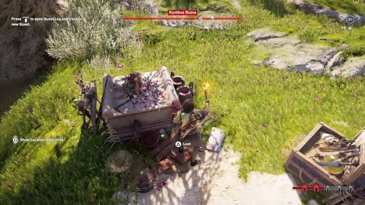 Lokalizacja enigmatycznego Ostrakonu: Udaj się do ruin pokazanych na screenie powyżej - Enigmatyczne ostrakony - Wyspy Srebrne - Assassins Creed Odyssey - poradnik do gry