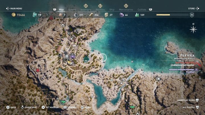 Start misji: Porozmawiaj z mężczyzną po wykonaniu misji Minotaur na siłę - Pephka - Assassins Creed Odyssey - poradnik do gry